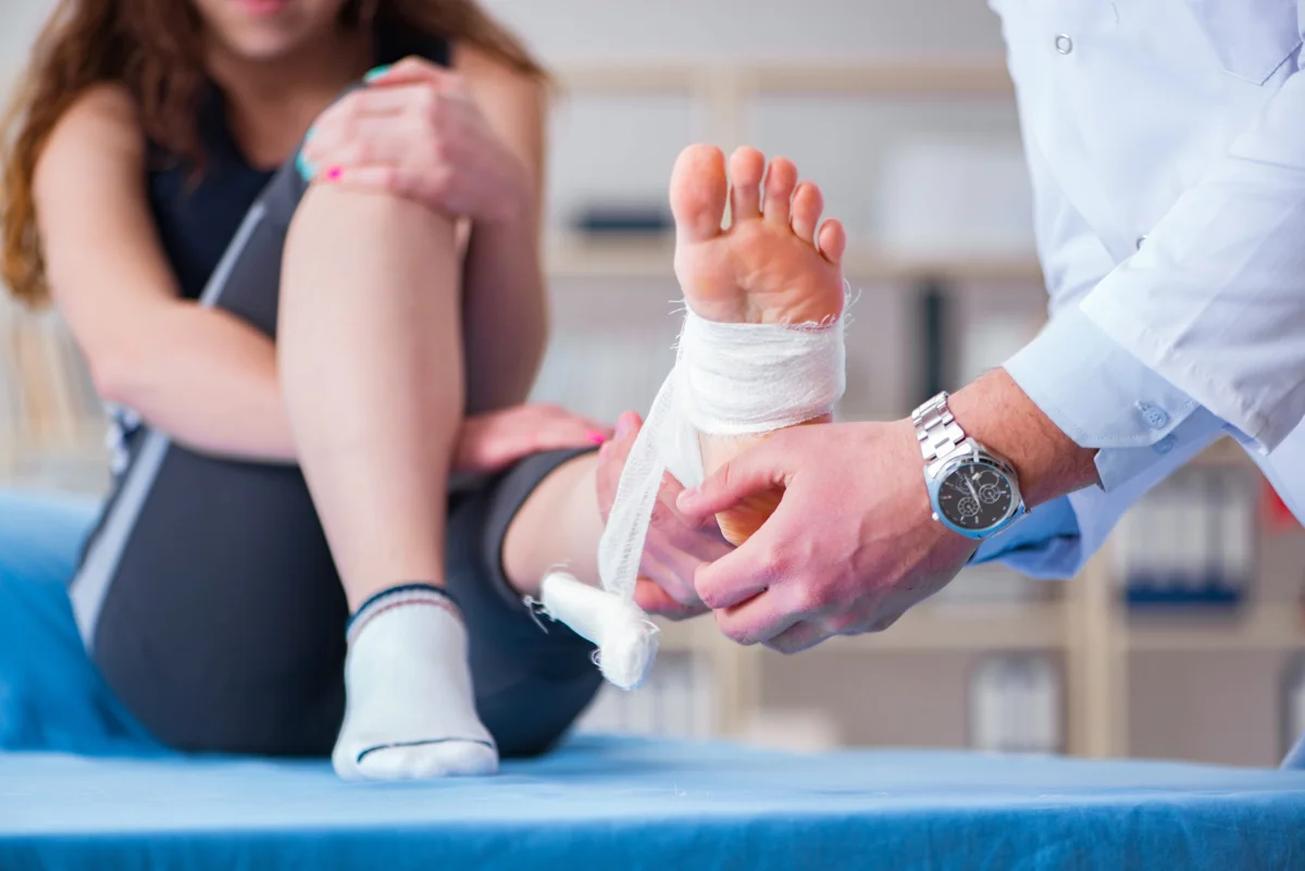Illustrative sports medicine photograph